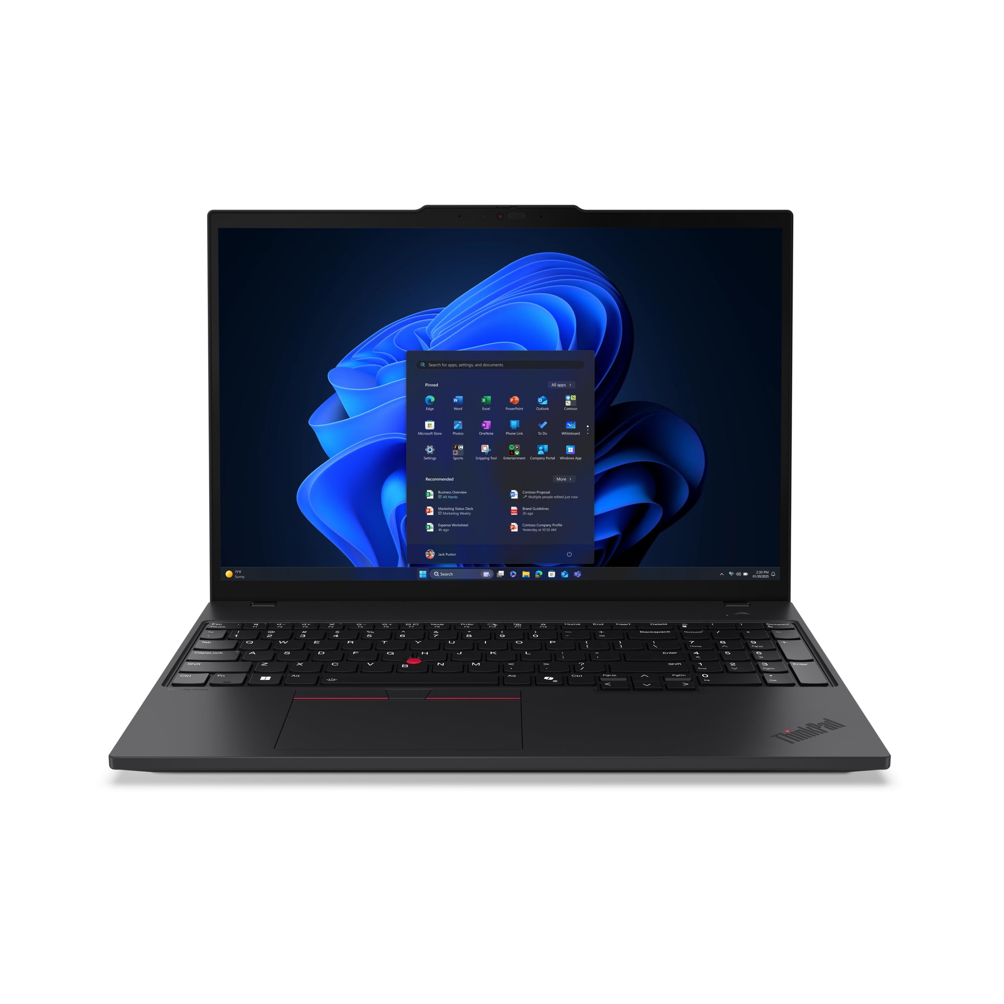 Lenovo ThinkPad T16 Gen 4 (Intel) Copilot+ PC Intel Core Ultra 5 228V Laptop 40.6 cm (16") WUXGA 32 GB LPDDR5x-SDRAM 512 GB SSD Wi-Fi 7 (802.11be) Windows 11 Pro Black English